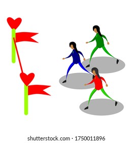 Illustration vector graphic about fall in love. Perfect for sticker, background and love image.