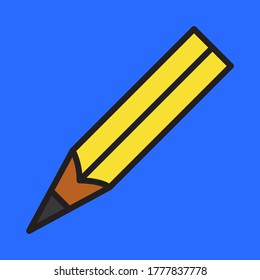 illustration vector graphic about pencil. suitable for back to school design themes.