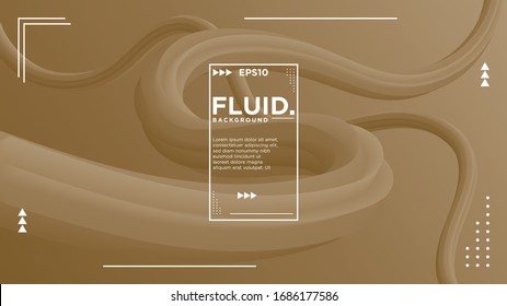 Illustration vector graphic of abstract 3d liquid wave background. Modern landing page design. Beautiful gradient wave. Fluid wave background.