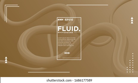 Ilustración vectorial gráfico de fondo abstracto de onda líquida 3d. Diseño moderno de la página de inicio. Bonita ola degradada. Fondo de onda fluida.