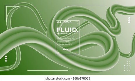 Illustration vector graphic of abstract 3d liquid wave background. Modern landing page design. Beautiful gradient wave. Fluid wave background.