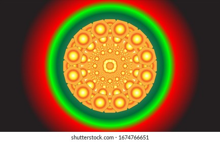 illustration vector graphic of abstract background. Modern Decorative floral color mandala