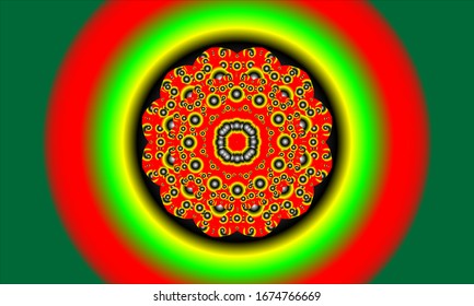 illustration vector graphic of abstract background. Modern Decorative floral color mandala