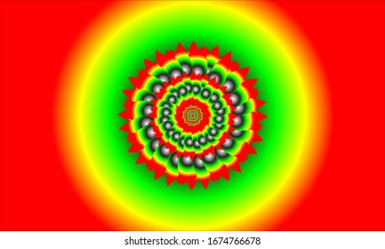 illustration vector graphic of abstract background. Modern Decorative floral color mandala