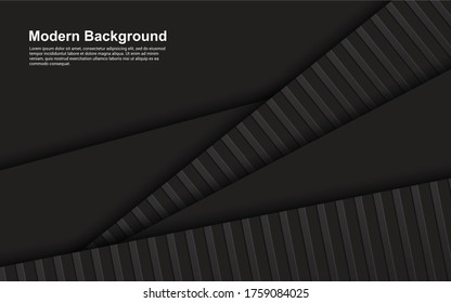 Illustration vector graphic of abstract background black color modern concept