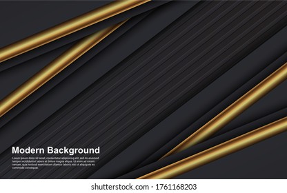 Ilustración vectorial gráfico de fondo abstracto color negro concepto moderno