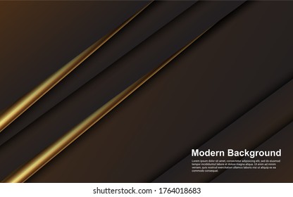 Illustration vector graphic of abstract background black and brown color modern design
