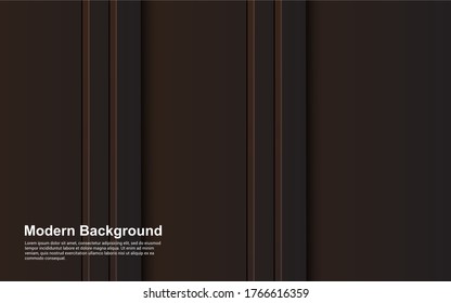 Ilustración vectorial gráfico de fondo abstracto de color negro y marrón diseño moderno