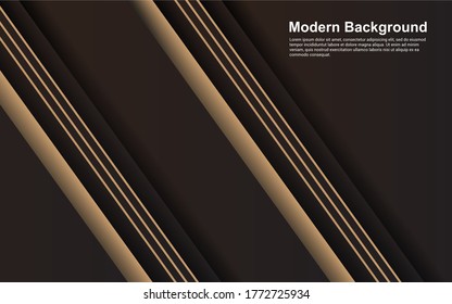 Illustration vector graphic of abstract background black and brown color modern design