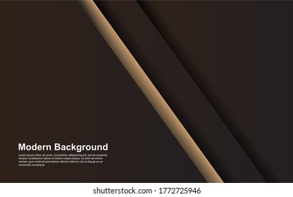 Illustration, Vektorgrafik von abstraktem Hintergrund, schwarz-brauner Farbe, modernes Design