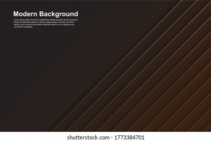 Illustration vector graphic of abstract background black and brown color modern design
