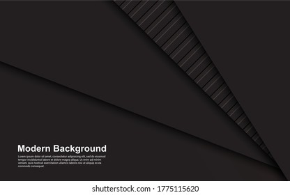 Ilustración vectorial gráfico de fondo abstracto de color negro y marrón diseño moderno