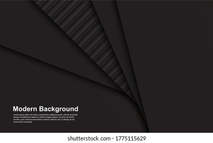 Illustration vector graphic of abstract background black and brown color modern design