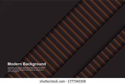 Illustration vector graphic of abstract background black and brown color modern design