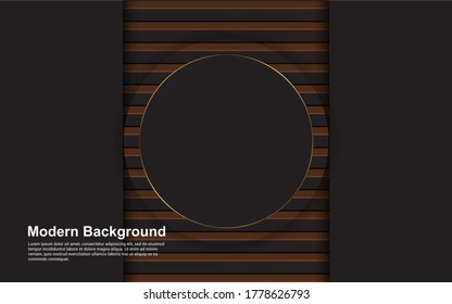 Illustration vector graphic of abstract background black and brown color modern design