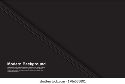 Illustration vector graphic of abstract background black and brown color modern design