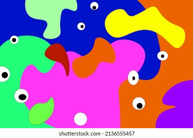 ilustración vectorial gráfico abstracto color plano para plantilla, banner, sitio web, afiche, etc