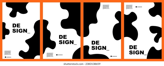 illustration vector graphic abstract background set, for banner, poster, design, template, website, etc