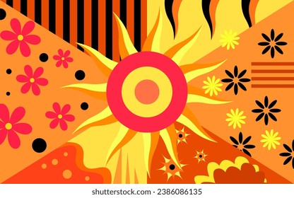ilustración vectorial gráfico de fondo abstracto, para banner, afiche, diseño, plantilla, sitio web, etc
