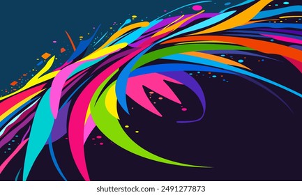 illustration vector graphic of abstract background beautiful color
