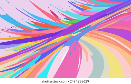 illustration vector graphic of abstract background multicolor artwork light design