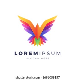 Illustration vector graphic of abstract bird logo. Ready to use.