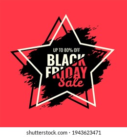 illustration vector graphic abstract black friday banner backlight promotion
