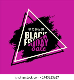 illustration vector graphic abstract black friday banner backlight promotion