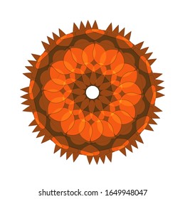 
illustration vector graphic of Abstract coloring hand drawn mandala vector design.  fit for logo, icon or symbol, etc