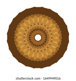 
illustration vector graphic of Abstract coloring hand drawn mandala vector design.  fit for logo, icon or symbol, etc