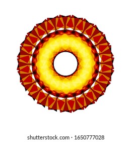 
Vektorillustration Grafik der Abstrakten Farbe handgezeichnet mandala Vektorillustration Design.  geeignet für Logo, Symbol oder Symbol usw.
