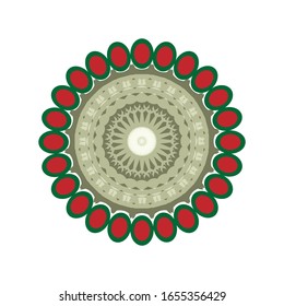 illustration vector graphic of Abstract coloring hand drawn mandala vector design. Circular ornament design element.  fit for logo, icon or symbol, etc