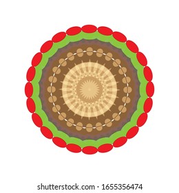 illustration vector graphic of Abstract coloring hand drawn mandala vector design. Circular ornament design element.  fit for logo, icon or symbol, etc