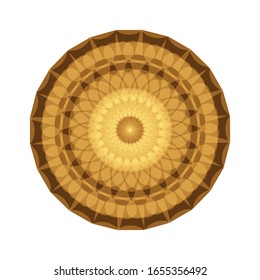 illustration vector graphic of Abstract coloring hand drawn mandala vector design. Circular ornament design element.  fit for logo, icon or symbol, etc