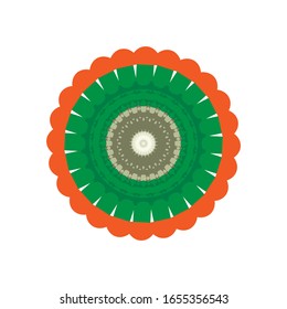 ilustración vectorial de color abstracto de diseño vector mandala dibujado a mano. Elemento de diseño de adorno circular. para el logotipo, icono o símbolo, etc