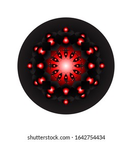 illustration vector graphic of abstract decorative lights.Isolated dynamical art form. fit for logo or symbol. 