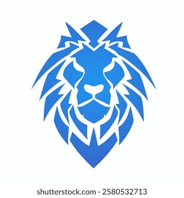 illustration vector graphic of abstract design template lion head logo