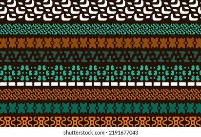 Gráfico vectorial de ilustración de patrón abstracto geométrico sin soldadura. Bien hecho para tejidos, textiles, diseño de moda, impresión, fondo, papel pintado, decoración
