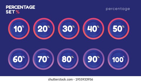 Illustration vector graphic of abstract gloomy percentage . Perfect for background, presentation, graphic, analytics, poster, banner, and anything else
