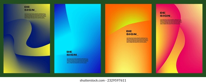 illustration vector graphic abstract gradient background colorful for banner, poster, template, design, flyer, brochure, card, bussines, etc
