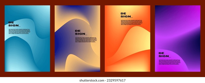 illustration vector graphic abstract gradient background colorful for banner, poster, template, design, flyer, brochure, card, bussines, etc