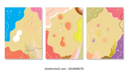 Illustration vector graphic of abstract hand draw, print art design. Suitable for canvas, cover, poster, modern printable wall art, etc.