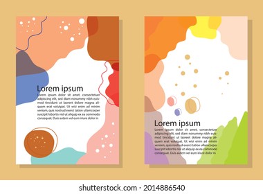 illustration vector graphic of abstract hand-drawn design. Suitable for canvas, cover, poster, modern printable wall art, etc.