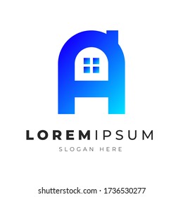 Gráfico vectorial de ilustración de un logotipo de letra abstracto. Listo para usar