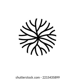 Illustration vector graphic of abstract life root on white background vector logo design template