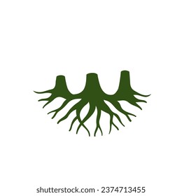 Illustration vector graphic of abstract life root on white background logo design template