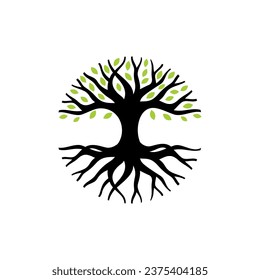 Illustration vector graphic of abstract life root on white background logo design template