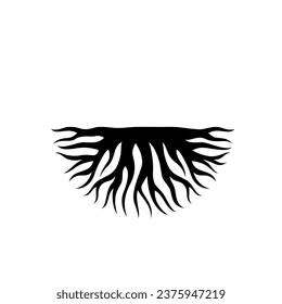 Illustration vector graphic of abstract life root on white background logo design template