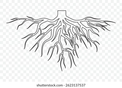 Illustration vector graphic of abstract life root on white background vector logo design template. EPS 10.