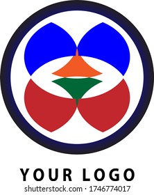 Gráfico vectorial de ilustración del logotipo Resumen. Un elemento bonito y sencillo